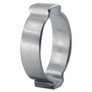 100 PCS || 2-Ear Zinc-Plated Hose Clamp, 5/8 in OD, 0.591 in to 0.709 in dia, 0.315 in W, Steel