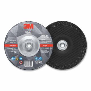 10 PACK || Silver Depressed Center Grinding Wheel, 7 in dia, 1/4 in, 5/8 in-11 Arbor Thread, 36 Grit, Precision Shaped Ceramic